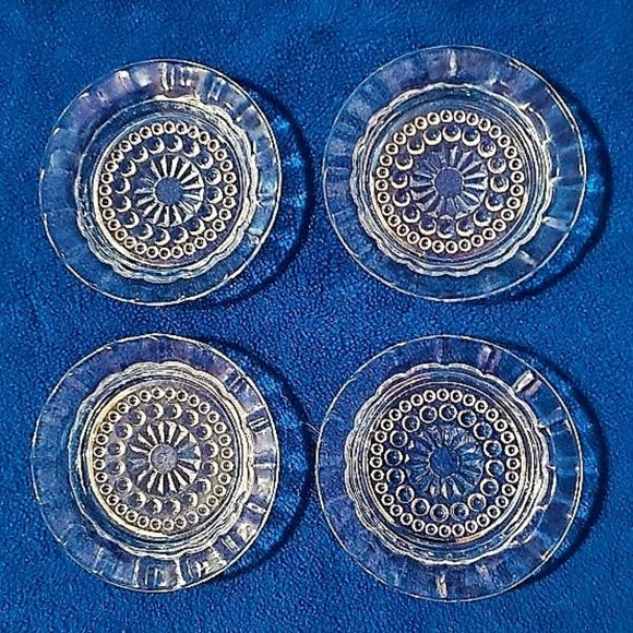 1950's Federal Glass Company #2707 Coaster/Ashtray - Set of FOUR - Picture 4 of 4